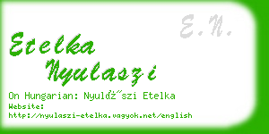 etelka nyulaszi business card